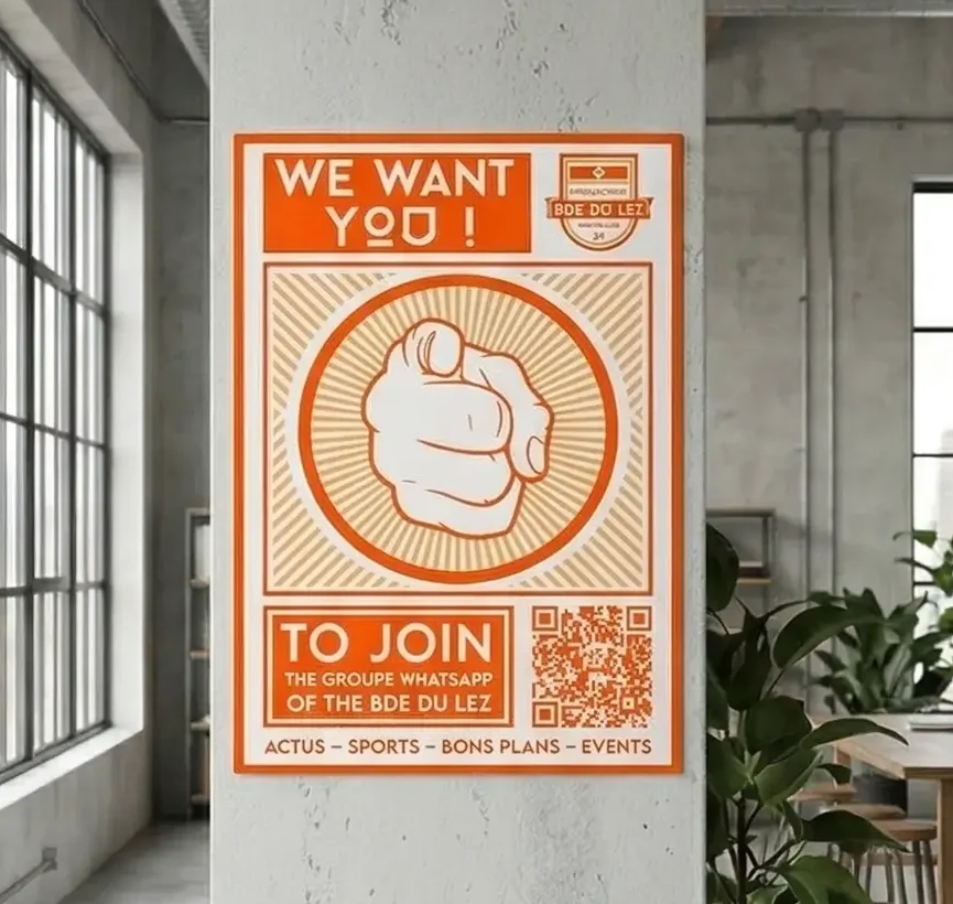 Création d'Affiche de recrutement BDE